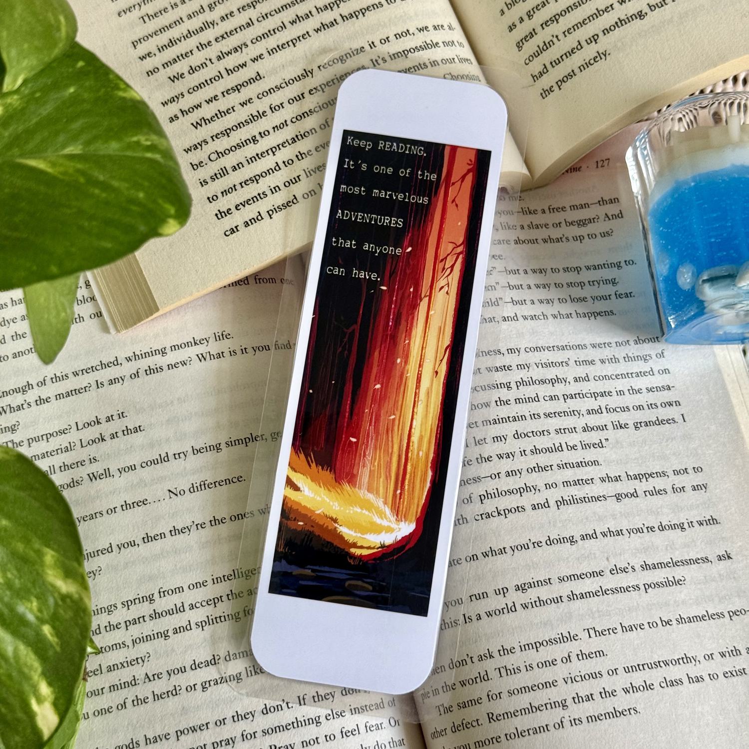 Crimson Haze Bookmark