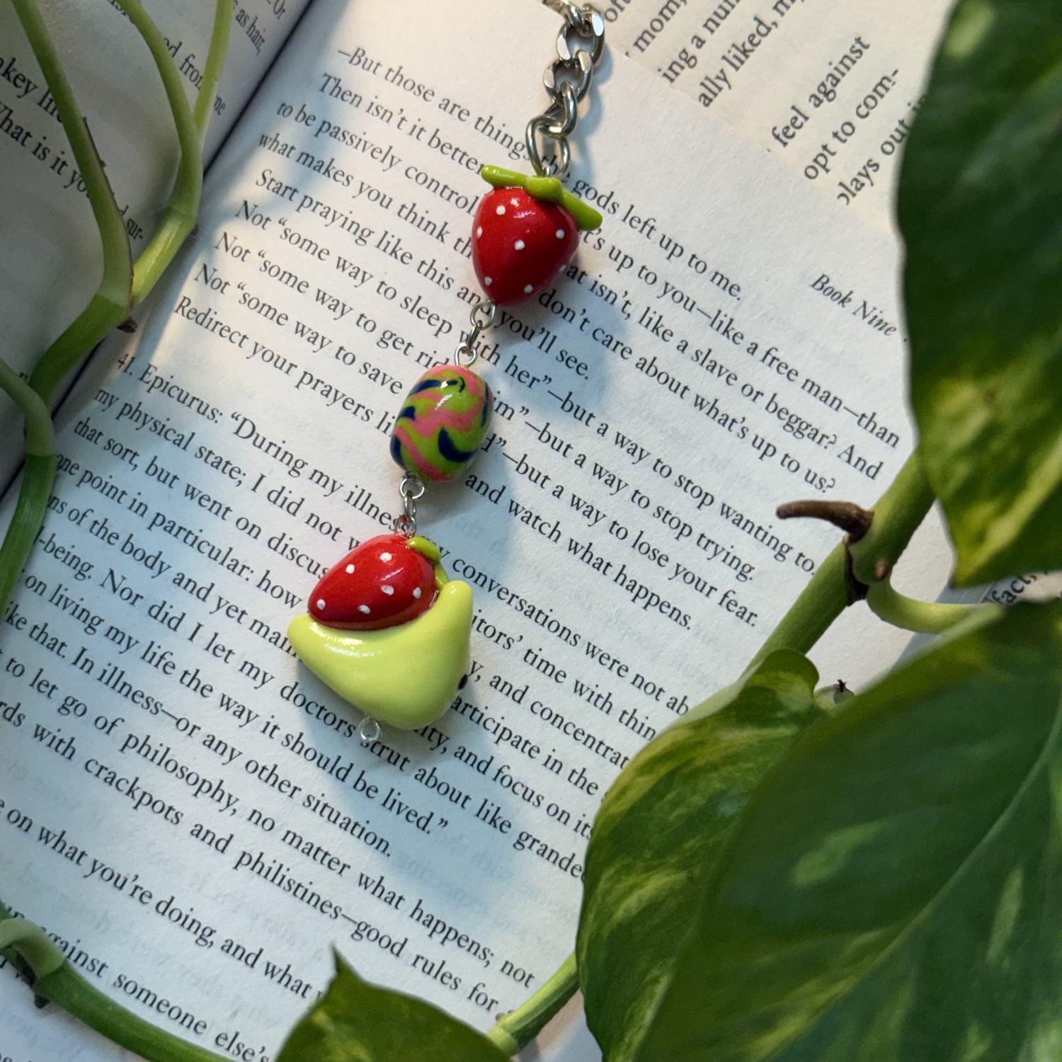 Strawberry Snail Keychain - Image 2