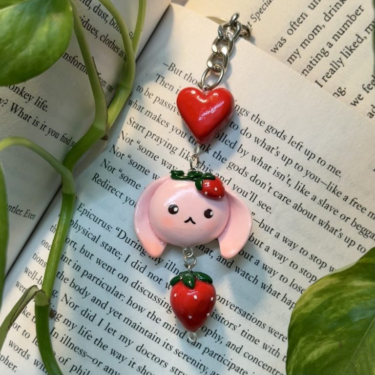 Strawberry Bunny I Keychain