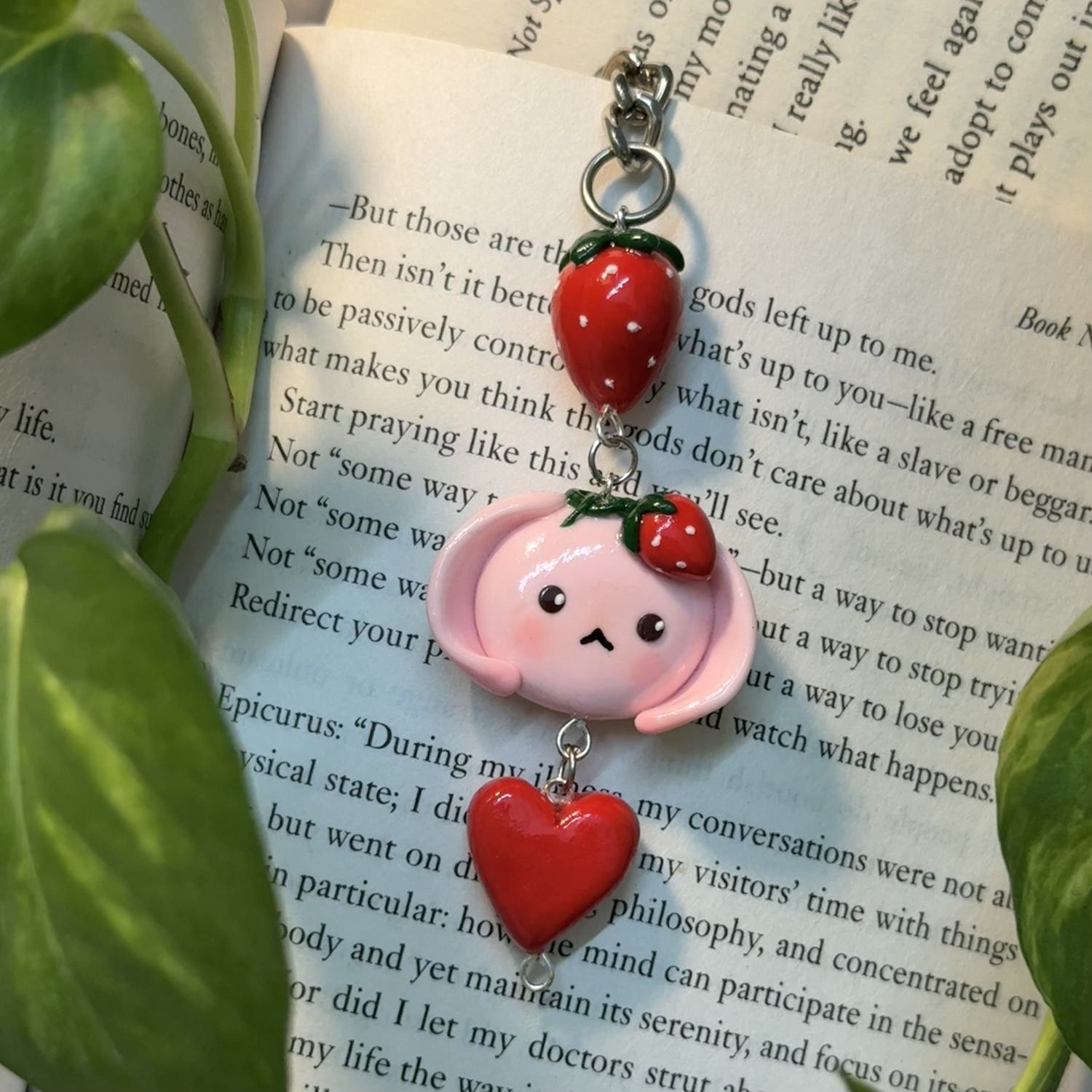 Strawberry Bunny II Keychain