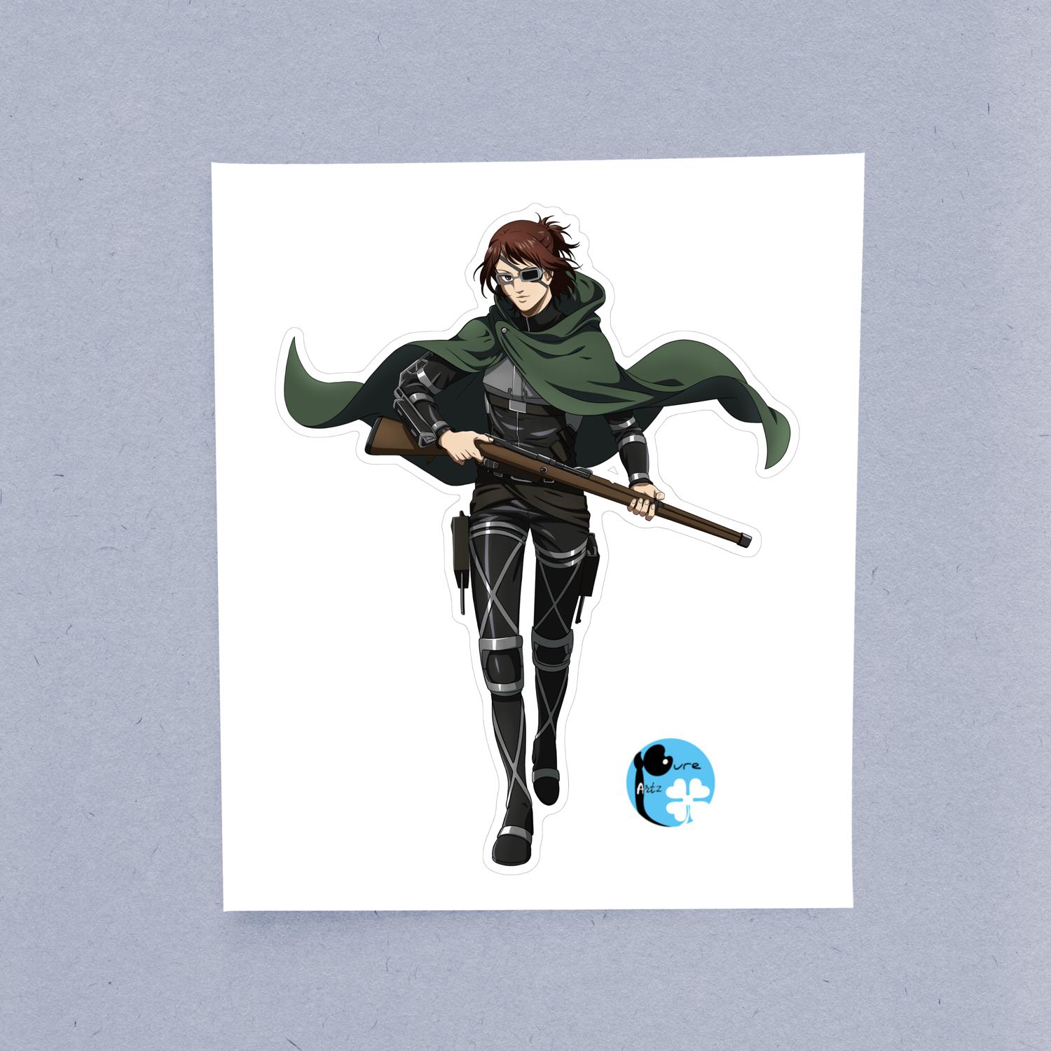 Hange Zoë AOT – Laptop Sticker - Image 2