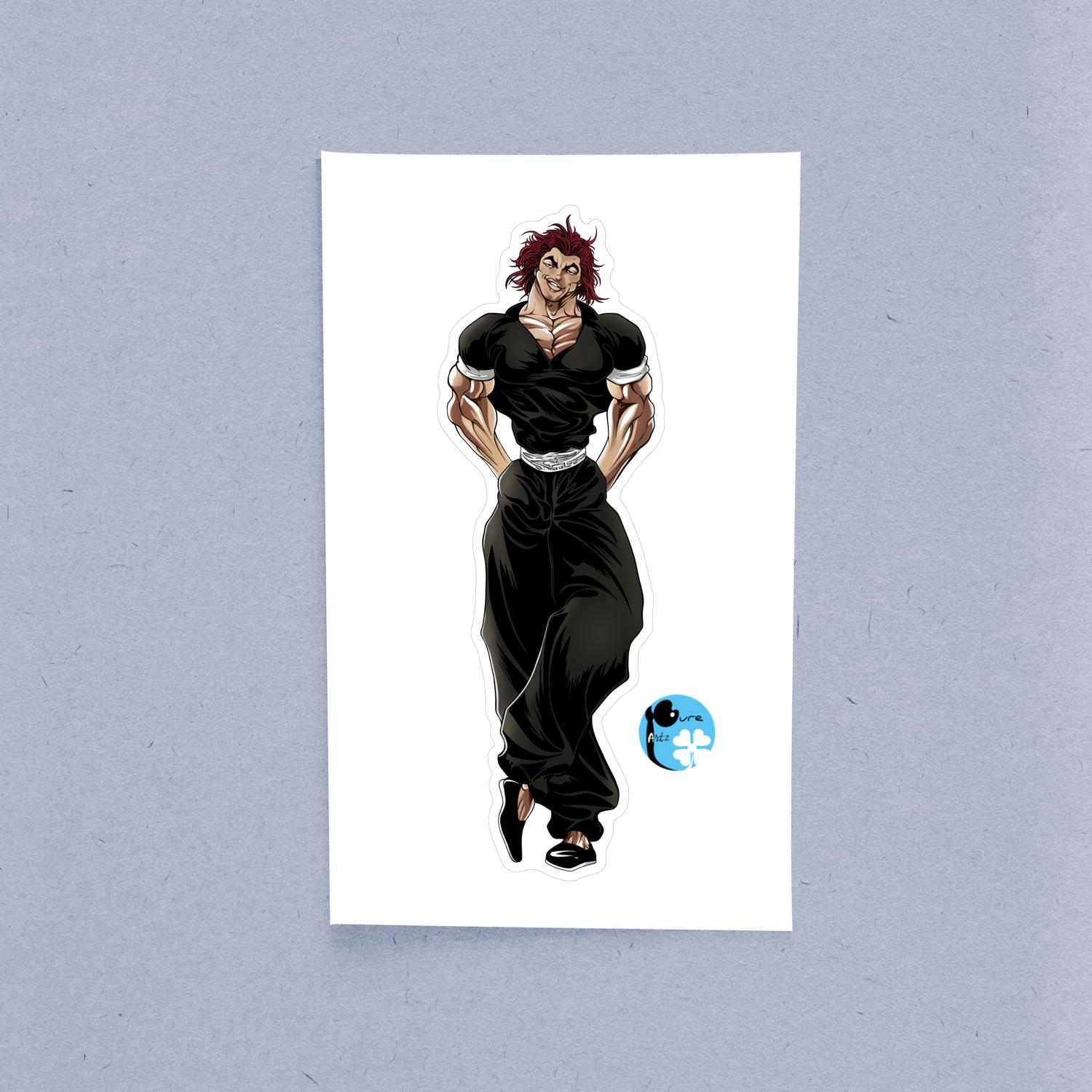 Yuujirou Hanma - Laptop Sticker - Image 2