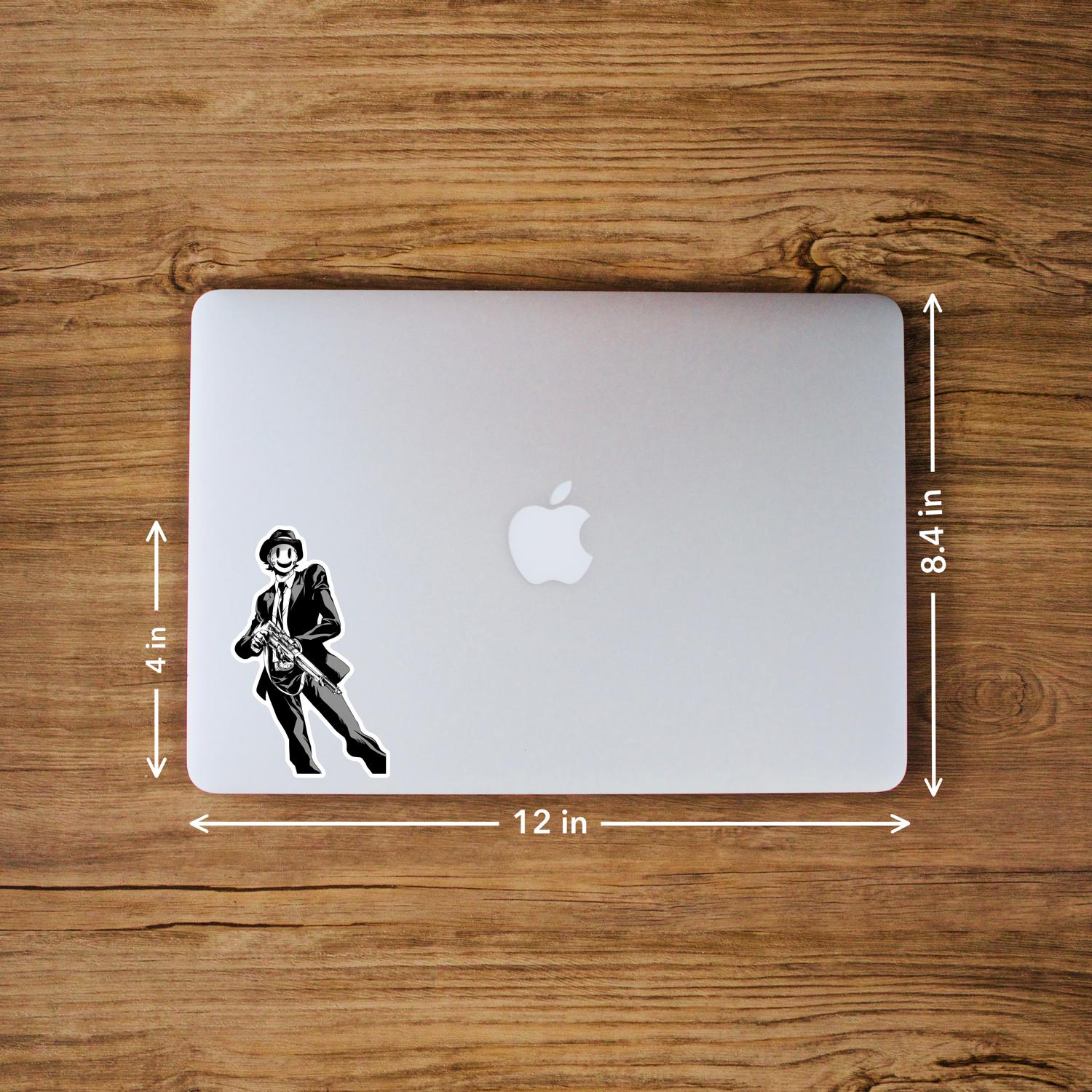Sniper Mask I High-Rise Invasion – Laptop Sticker - Image 3