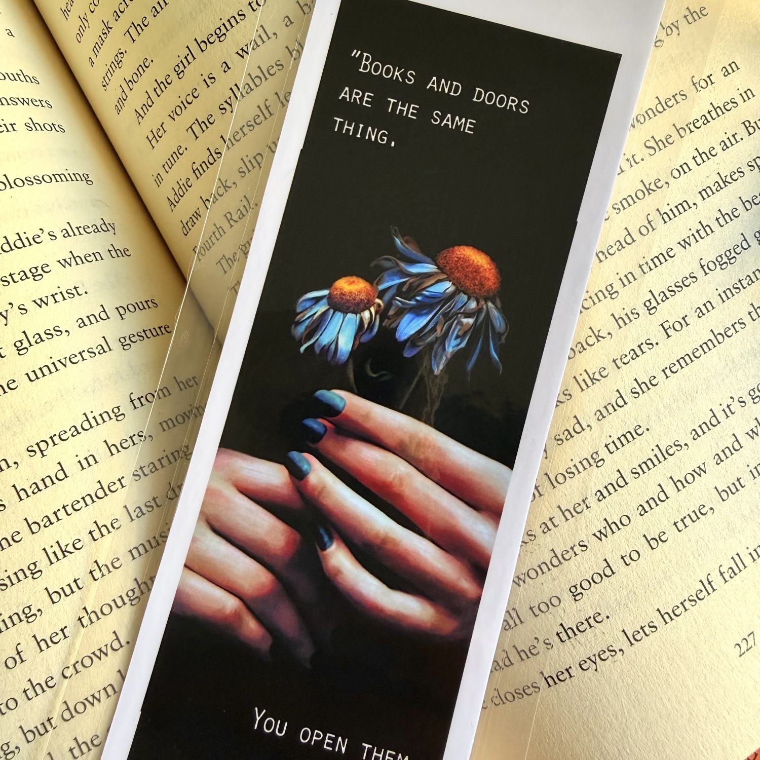 Blue Daisies Bookmark - Image 3