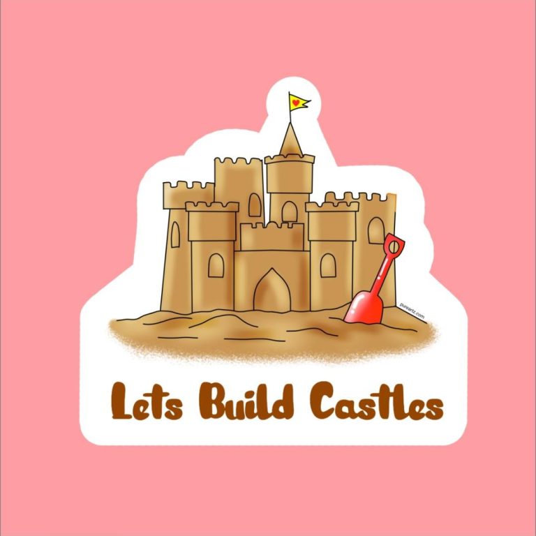 Sand Castle Sticker