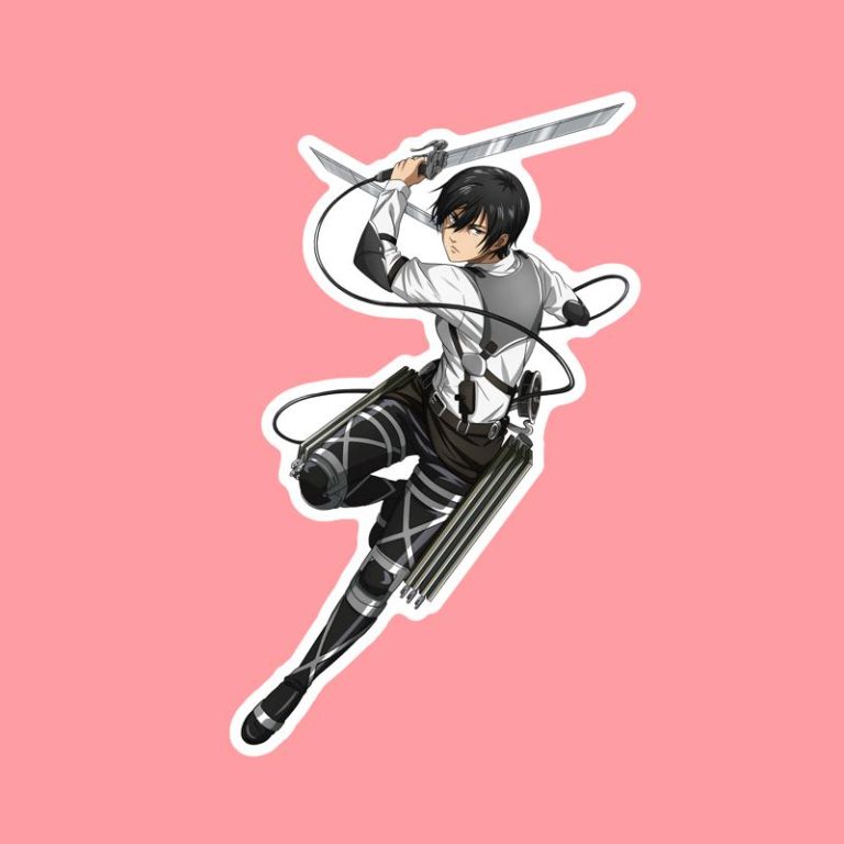 Mikasa Ackerman I AOT – Laptop Sticker