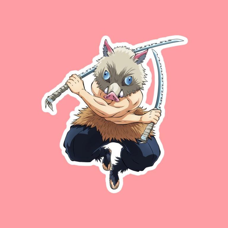 Inosuke Hashibira II Demon Slayer (Kimetsu no Yaiba) – Laptop Sticker