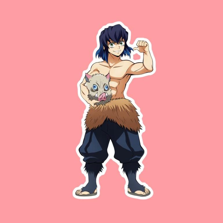 Inosuke Hashibira III Demon Slayer (Kimetsu no Yaiba) – Laptop Sticker