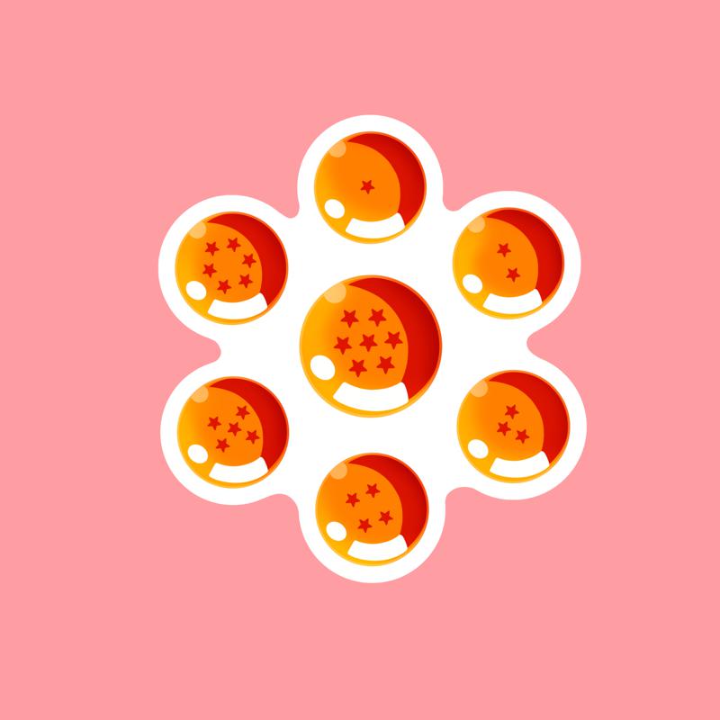 Dragon Balls - Laptop Sticker