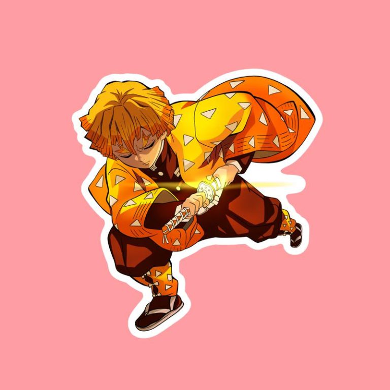 Zenitsu Agatsuma II Demon Slayer (Kimetsu no Yaiba) – Laptop Sticker