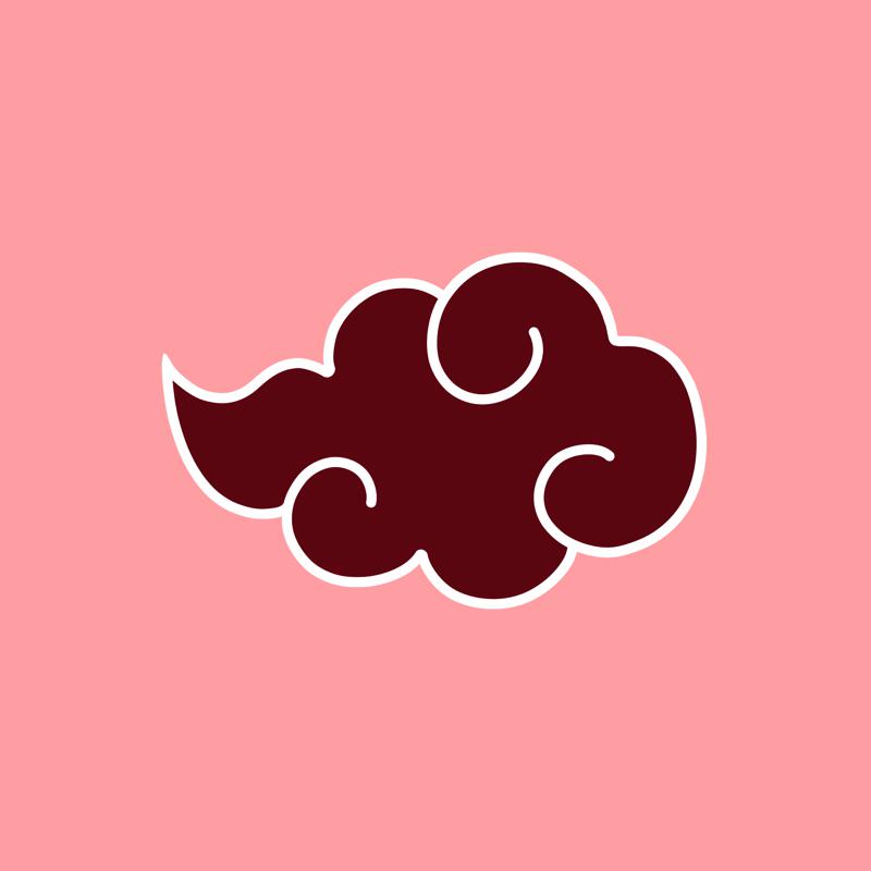 Akatsuki Cloud Logo – Laptop Sticker