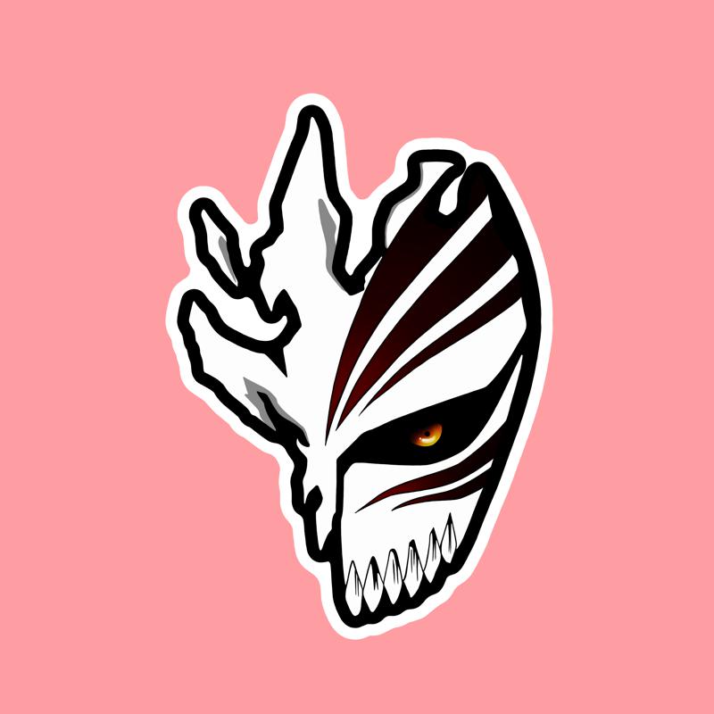 Ichigo Kurosaki Hollow Mask Bleach – Laptop Sticker
