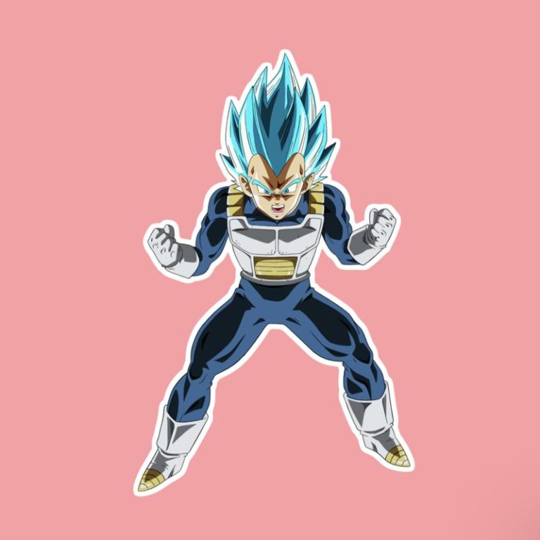 Vegeta Super Saiyan Blue DBS - Laptop Sticker
