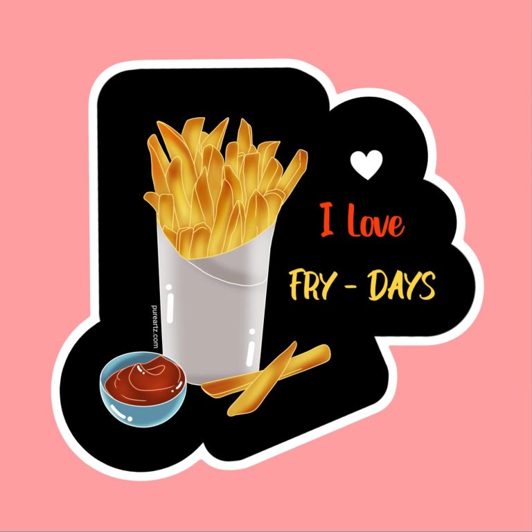 French Fry Sticker