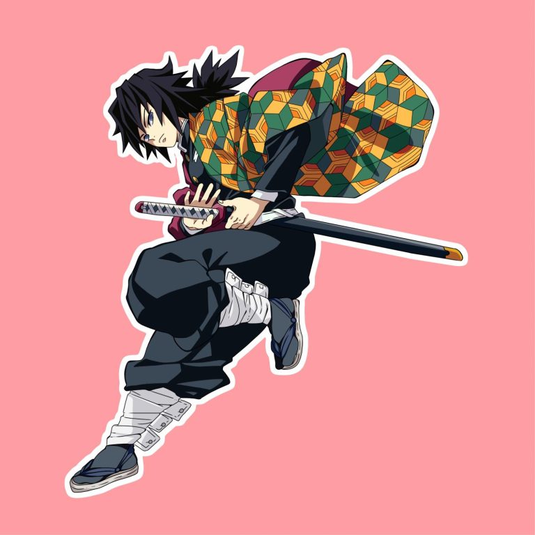 Giyu Tomioka Demon Slayer (Kimetsu no Yaiba) - Laptop Sticker