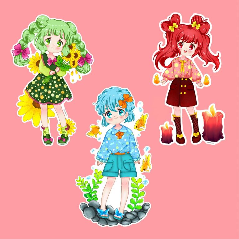 Kawaii Girl Stickers