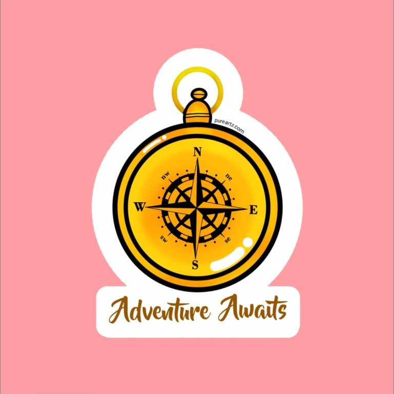 Compass Sticker