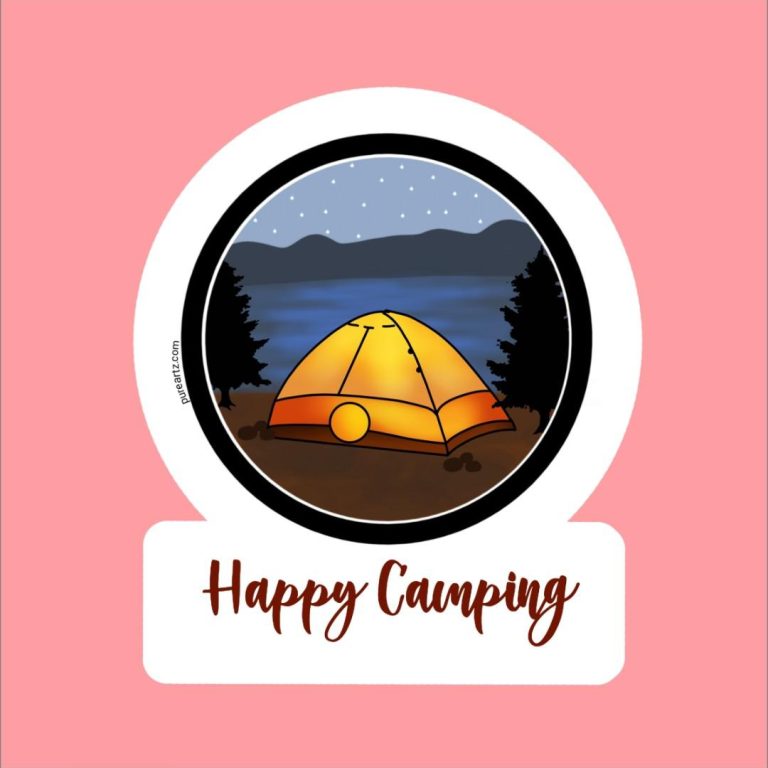 Camping Sticker