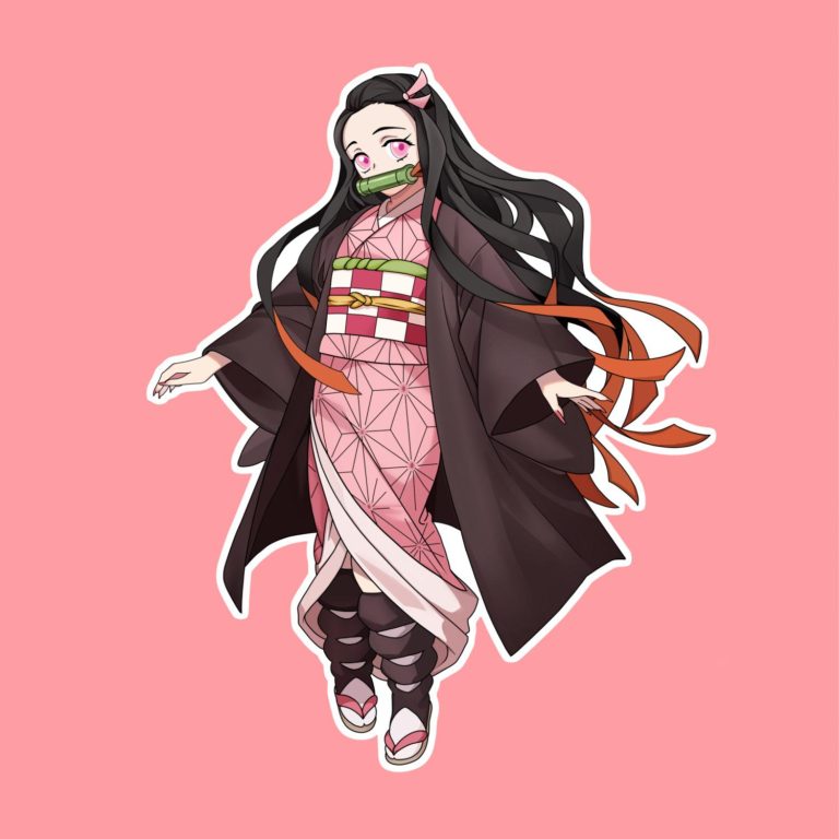 Nezuko Chan Demon Slayer (Kimetsu no Yaiba) - Laptop Sticker