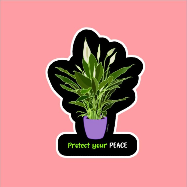 Peace Lily Sticker