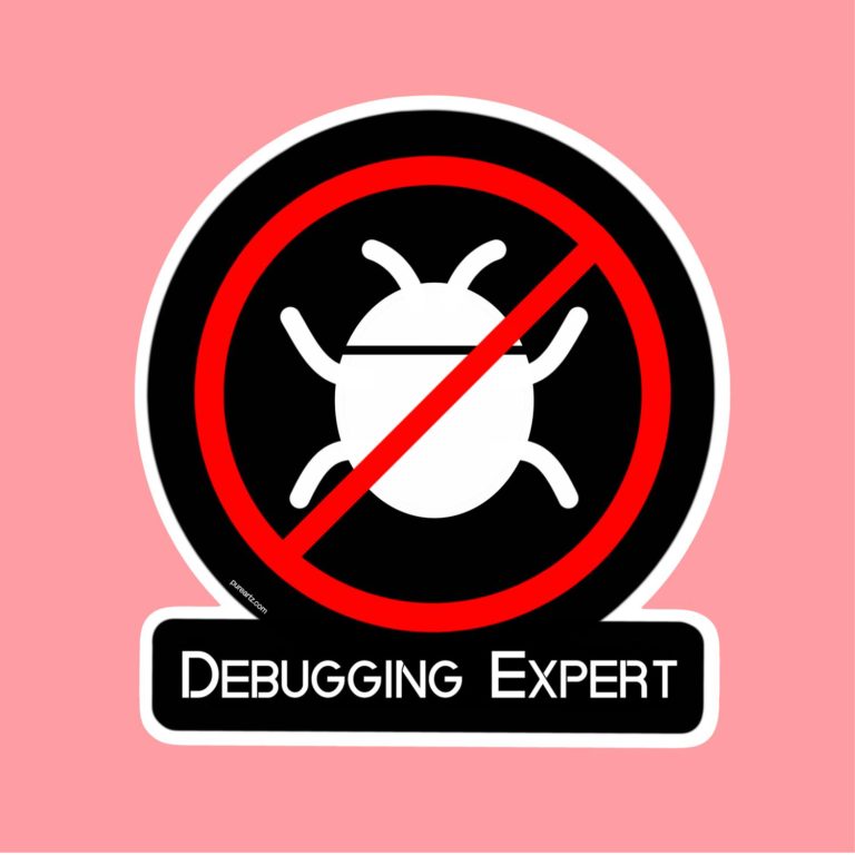 Debugging Expert - Laptop Sticker