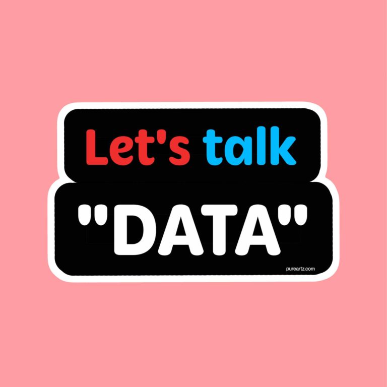 Let's Talk Data - Laptop Sticker