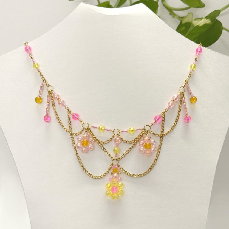 Coral Sunspell Necklace