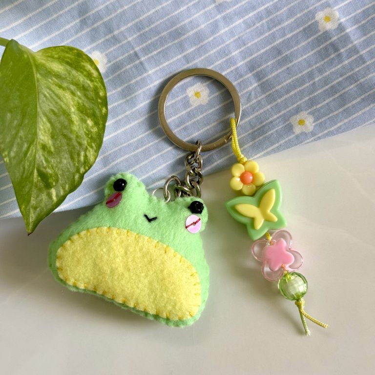 Frog Felt Keychain